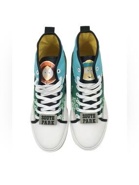 🎮South Park High-Top Sneakers Mens Size 8.5 Ground Up Cartoon Streetwear Shoes